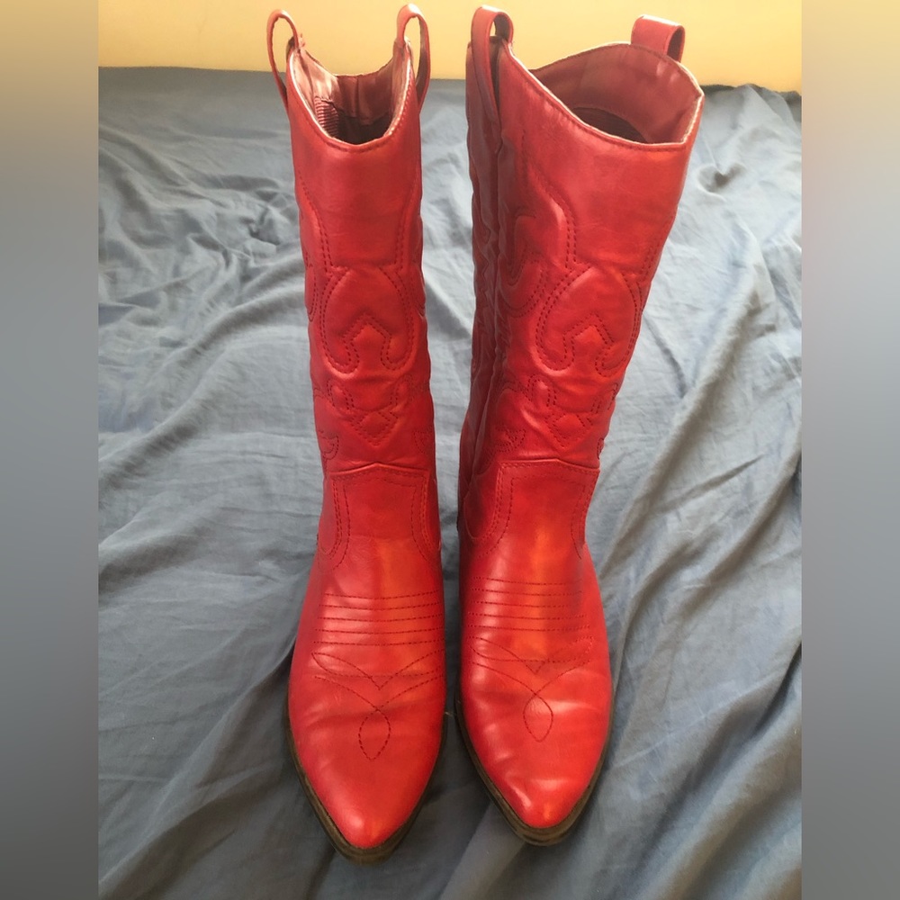 Red Cowboy Boot